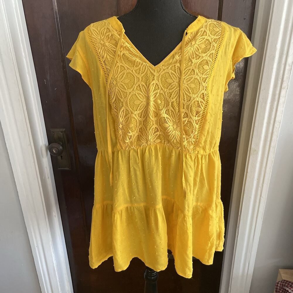 TORRID Tunic Top Yellow - Picture 2 of 10